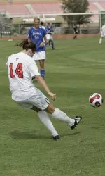 Sophomore defender Sarabeth Clopton scored Tech's first goal in Friday's 2-1 victory over Baylor.