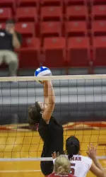 A strong defensive effort and 16 kills from Amy Gandy wasn't enough to overcome Baylor Saturday night.