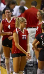 Freshman Caroline Courtney knocked down 11 kills to help lead Tech in a 3-1 loss to Baylor.
