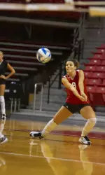 Jenn Harrell moved into 10th place on Tech's single season digs as the Red Raiders finished off their season Saturday night in Nebraska.