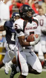 Michael Crabtree was named to the Big 12 Conference First Team and also received co-Freshman of the Year honors Tuesday.