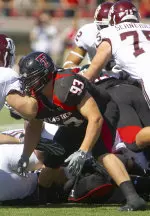 Whitlock finds himself in the opponent's backfield, familiar territory for the freshman in 2007.