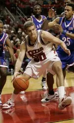Michael Prince dribbling vs. Kansas.