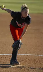 Freshman pitcher Ashly Jacobs is 8-3 on season, tied for 2nd in Big 12 for wins