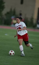 Chessa Purser, sophomore forward, tallied two goals to help the Red Raider defeat West Texas A&M, 6-0.