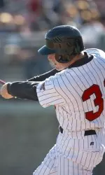 Roger Kieschnick belted two doubles in Tech's 10-3 win over New Mexico State.