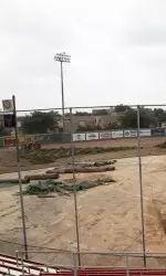New FieldTurf is being installed at Dan Law Field.