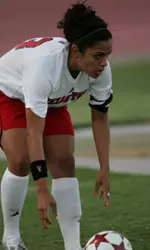 Senior Priscilla Esquivel scored the lone goal in the Red Raider's loss Friday night in Georgia.
