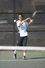 Michael Breler dominates consolation singles bracket.