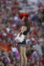 Texas Tech cheerleader.
