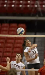 Emily Ziegler had a season-best 55 assists and her fifth double-double of the season Saturday night.