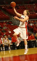 Maddy Brown scored 18 points in Tech's season-opening win.