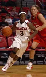 Texas Tech guard Maria Moore led the Lady Raiders with a career-high 18 points in Tuesday night's win over UNLV.