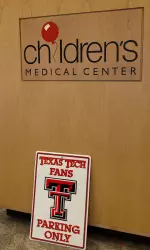 The Red Raiders spent the afternoon at Children's Medical Center.