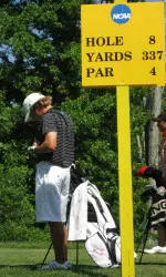 Tech put itself in striking distance of the coveted 10th spot with a six-stroke improvement in Friday's second round.