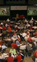 Texas Tech drew a record 1,300 fans to the annual Kickoff Luncheon at the Lubbock Civic Center on Thursday.