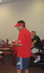 Coaches Tom Stone and Aaron Gordon met with the team for the first time Tuesday afternoon.