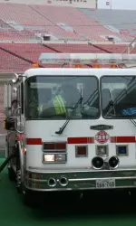 The Lubbock Fire Department and other campus groups came to the rescue on Friday to help get the field prepared.