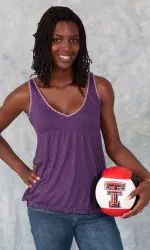 Freshman outside hitter Miara Cave pounded 12 kills against the Longhorns