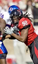 Texas Tech defensive end Brandon Sharpe was added to the Hendricks Award watch list.