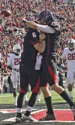 Austin Zouzalik (6) and Taylor Potts were two of the nine Red Raider football student-athletes named to the Big 12 Conference's Academic First Team.