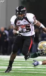 Baron Batch eludes a tackle in the first half.