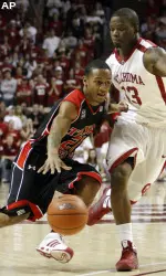John Roberson had seven points and four assists against the Sooners.