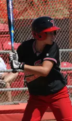 Danielle Matthews at bat