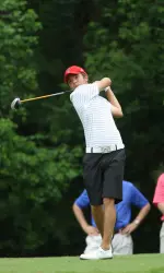 Texas Tech tees off at the Big 12 Championships on Monday at Prairie Dunes Country Club in Hutchinson, Kan. (Pictured: Santiago Rivas)