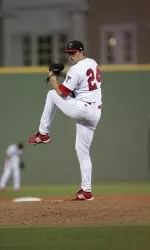 Nate Karns struckout a career-high 11 in the 7-6 win over UTSA.