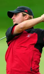 Texas Tech is in 21st place following the first round of the NCAA Championships at Inverness Club in Toledo, Ohio. (Pictured: Garrett Merrell)