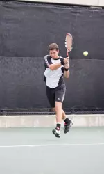 Sinisa Markovic won at No. 1 singles in straight sets.