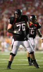 Texas Tech senior offensive lineman Brandon Carter was named to the Big 12 Conference Preseason First Team on Friday in a vote by the league coaches.