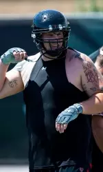 Brandon Carter during Fall Camp