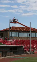 A new backstop was recently installed, and upgraded dugouts were unveiled in 2009.