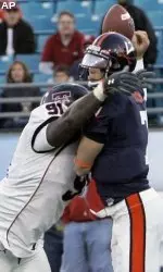 DE Ra'Jon Henley (pictured), OG Brandon Carter, QB Taylor Potts and CB Jamar Wall were named elected team captains for the 2009 football season.