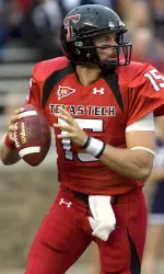 Texas Tech QB Taylor Potts was named the Big 12 Conference Offensive Player of the Week on Monday following his seven touchdown performance against Rice.