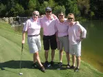 Kristy and Kelly Curry teamed with Sue Donohoe and Michelle Perry from the NCAA to compete in the 4Kay Golf Classic.