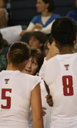 Coach Knight expresses herself during a timeout