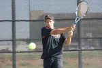 Sophomore Gonzalo Escobar advanced in both singles and doubles at the Baylor Intercollegiate.