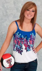 Michelle Kuester came off the bench for key blocks in the second set