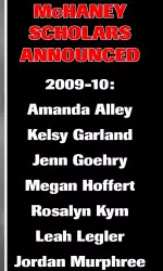 2009-10 McHaney Scholars list