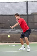 Vitor Manzini enters the weekend with a 2-0 record at No. 5 singles
