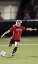 Madison Terry and the Red Raiders play their final regular-season game at Baylor on Friday.