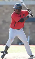 Jamodrick McGruder led all Texas Tech players batting .600 (9-for-15) in the Red & Black Series
