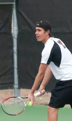 "This was a great singles tournament for Vitor. He fought hard in six matches and came away with five wins," declared coach Tim Siegel.