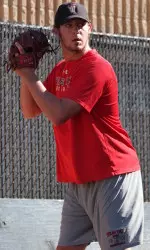 Scott recorded a 0.00 ERA in two appearances during the annual Red & Black Series