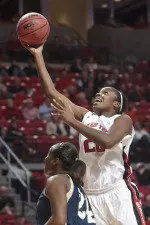 Kierra Mallard finished with 19 points and 13 rebounds for her third double-double of the year.