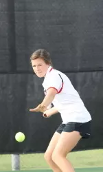 Caroline Starck won the first set, 6-1, lost the second set, 0-6, and won the third set tiebreaker, 9-7, to complete the match score at 5-2.