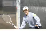 Raony Carvalho won in three-sets at No. 1 to clinch the match for the Red Raiders.